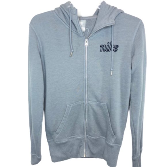 Nike Tops - Nike Women's Gray Zippered Hoodie - S